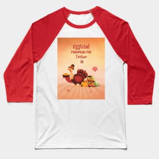 Official Pumpkin Pie Tester Baseball T-Shirt